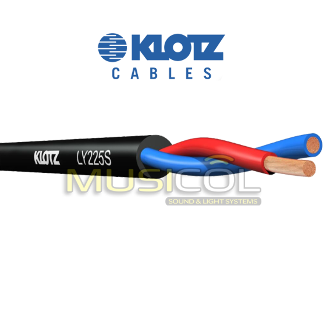 גלגל כבל רמקול 2X2.5 באורכים שונים LY225S