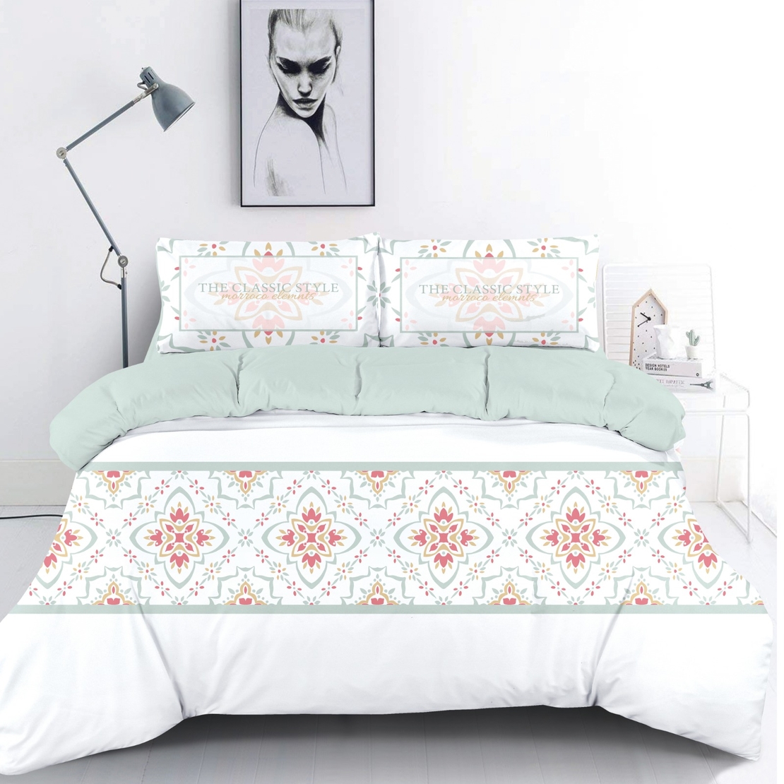 מצעי קלאסי טורקיז 160/200 