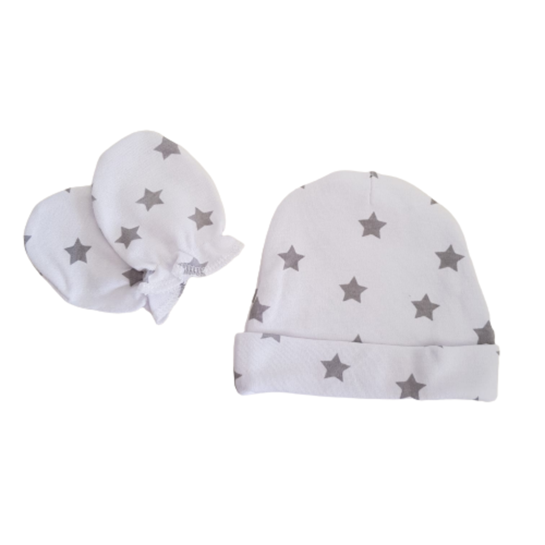 סט כובע וכפפות - אפור