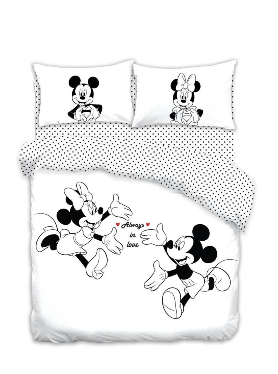 מצעי מיקי ומיני מאוהבים 160/200 