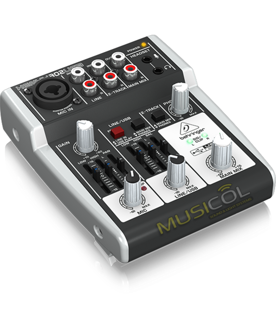 מיקסר מיני עם כרטיס קול BEHRINGER XENYX 302USB