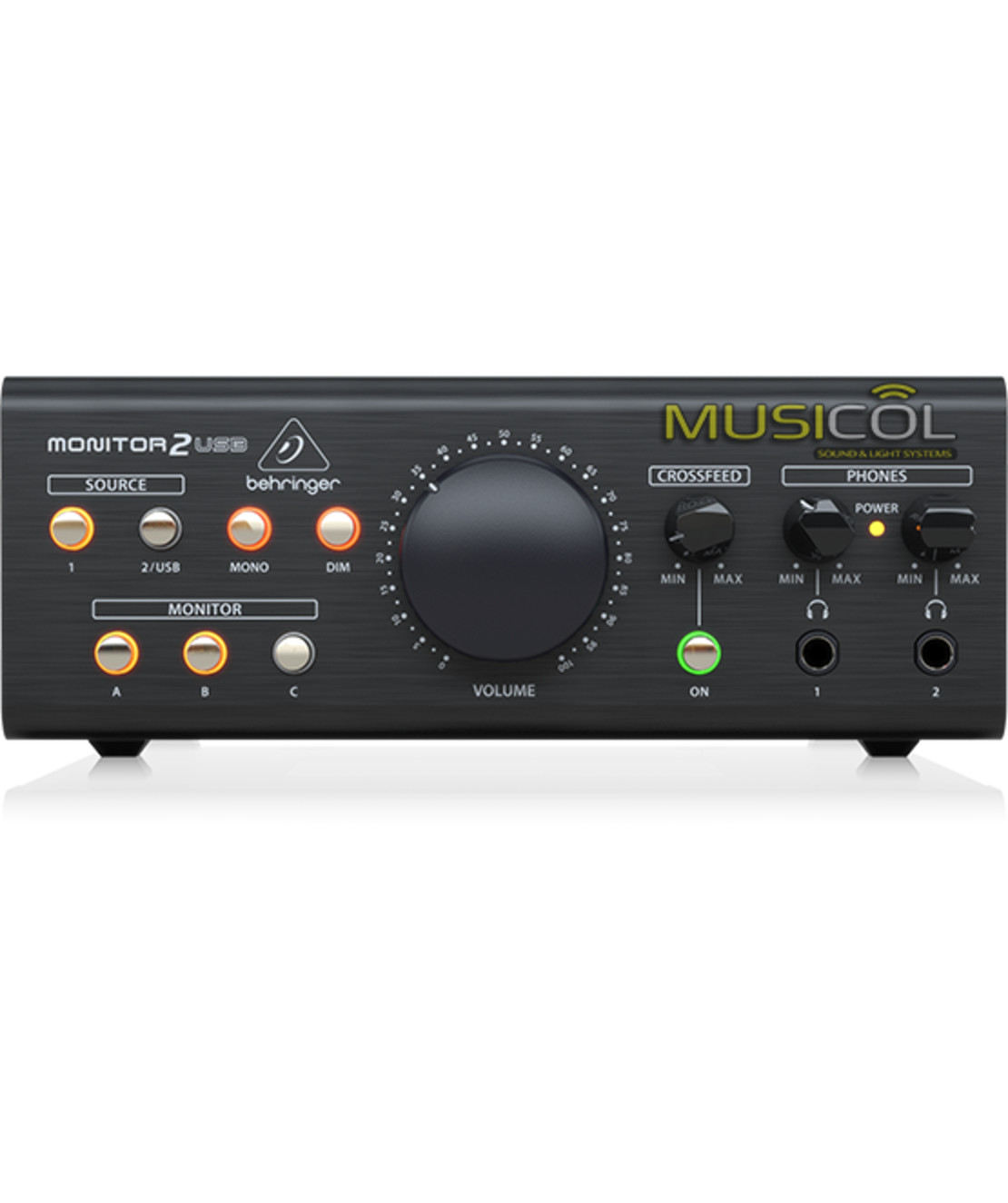 בקר לניטור מוניטורים ואוזניות BEHRINGER MONITOR2USB