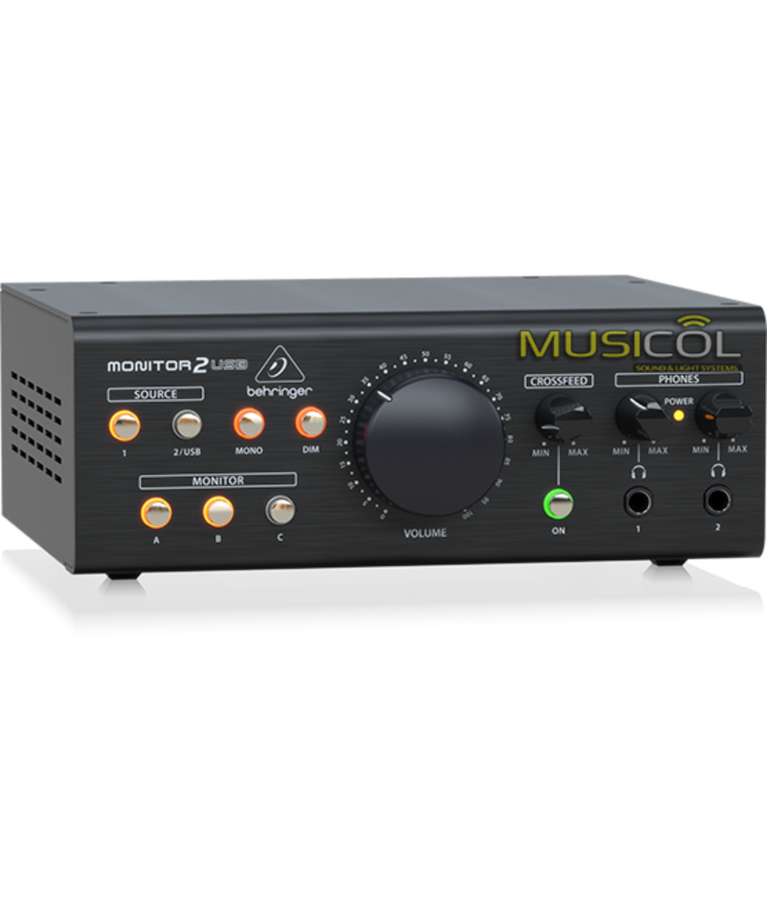 בקר לניטור מוניטורים ואוזניות BEHRINGER MONITOR2USB