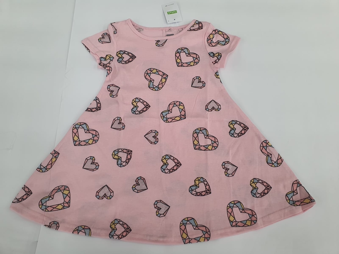 שמלה בנות דלתא 2-10 (ורוד,אפור) 