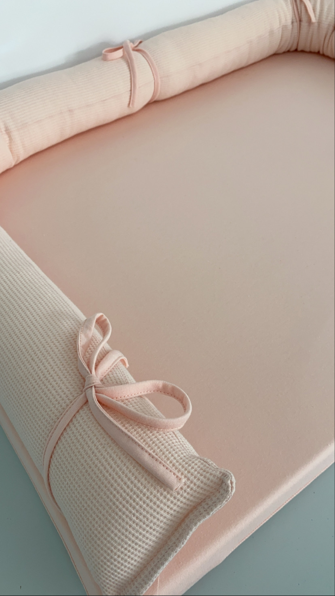 משטחי החתלה | וופל ג'רסי ורוד בייבי