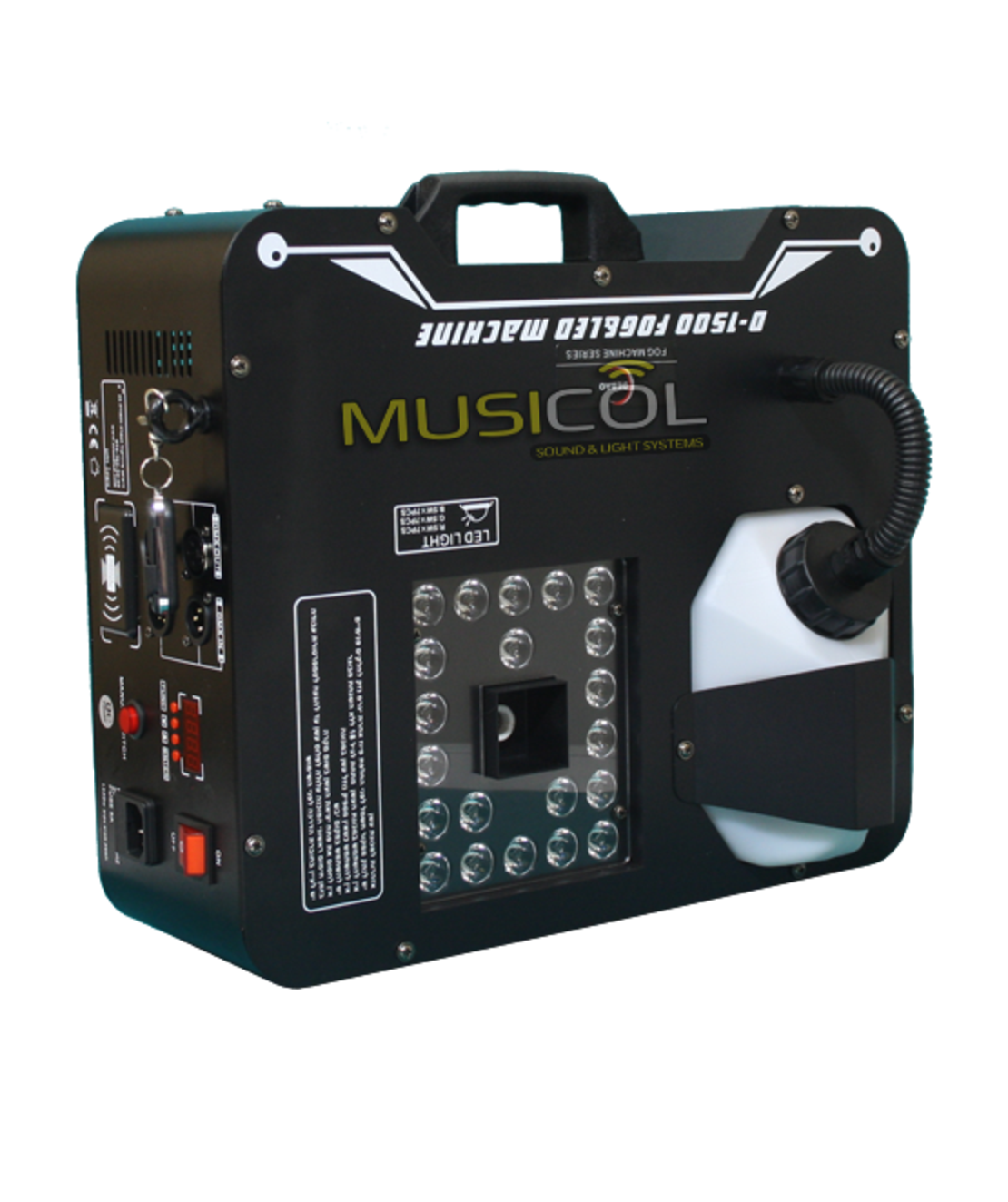 תותח עשן 1500W עם לדים D1500LED