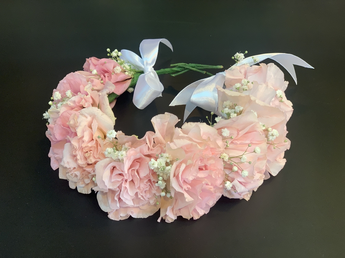 זר לראש - ליזיאנטוס - ורוד