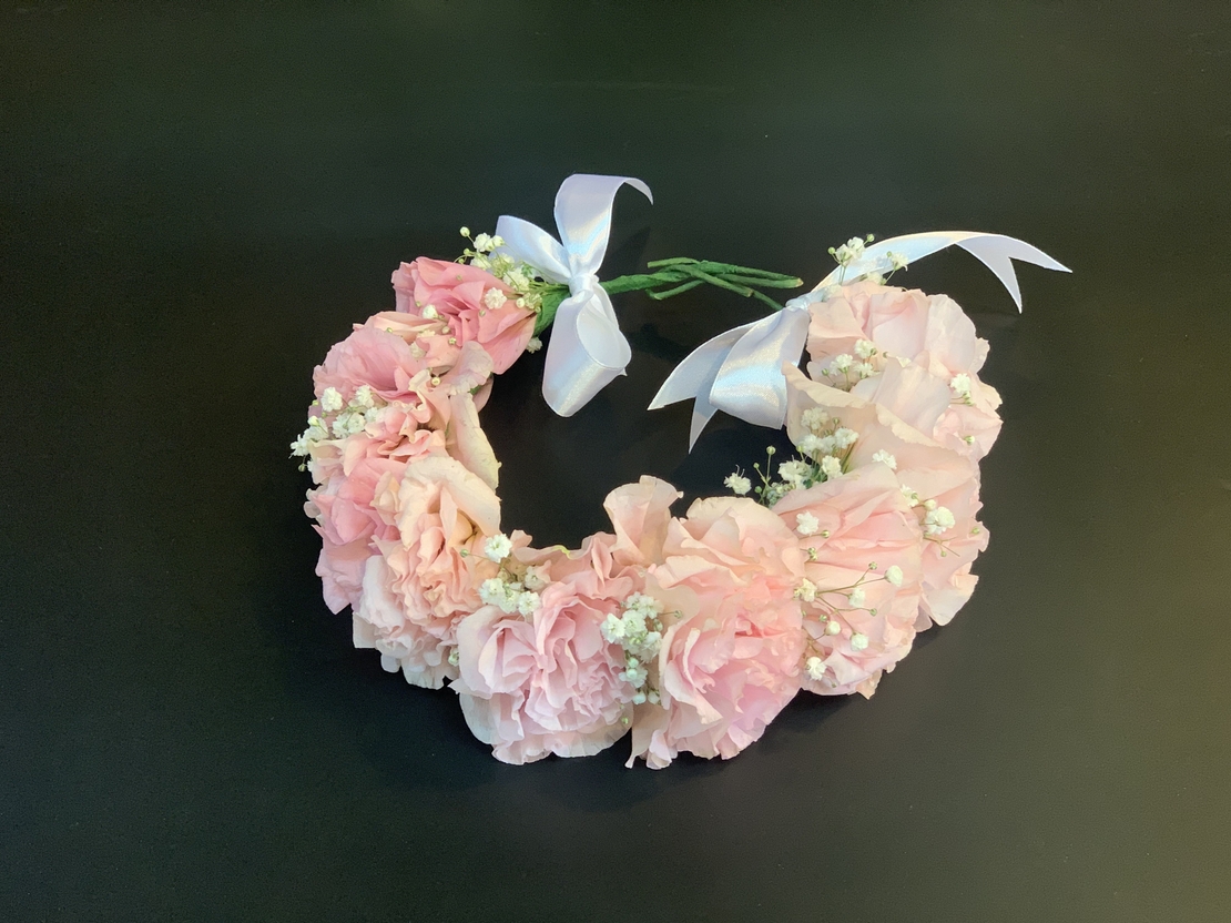 זר לראש - ליזיאנטוס - ורוד