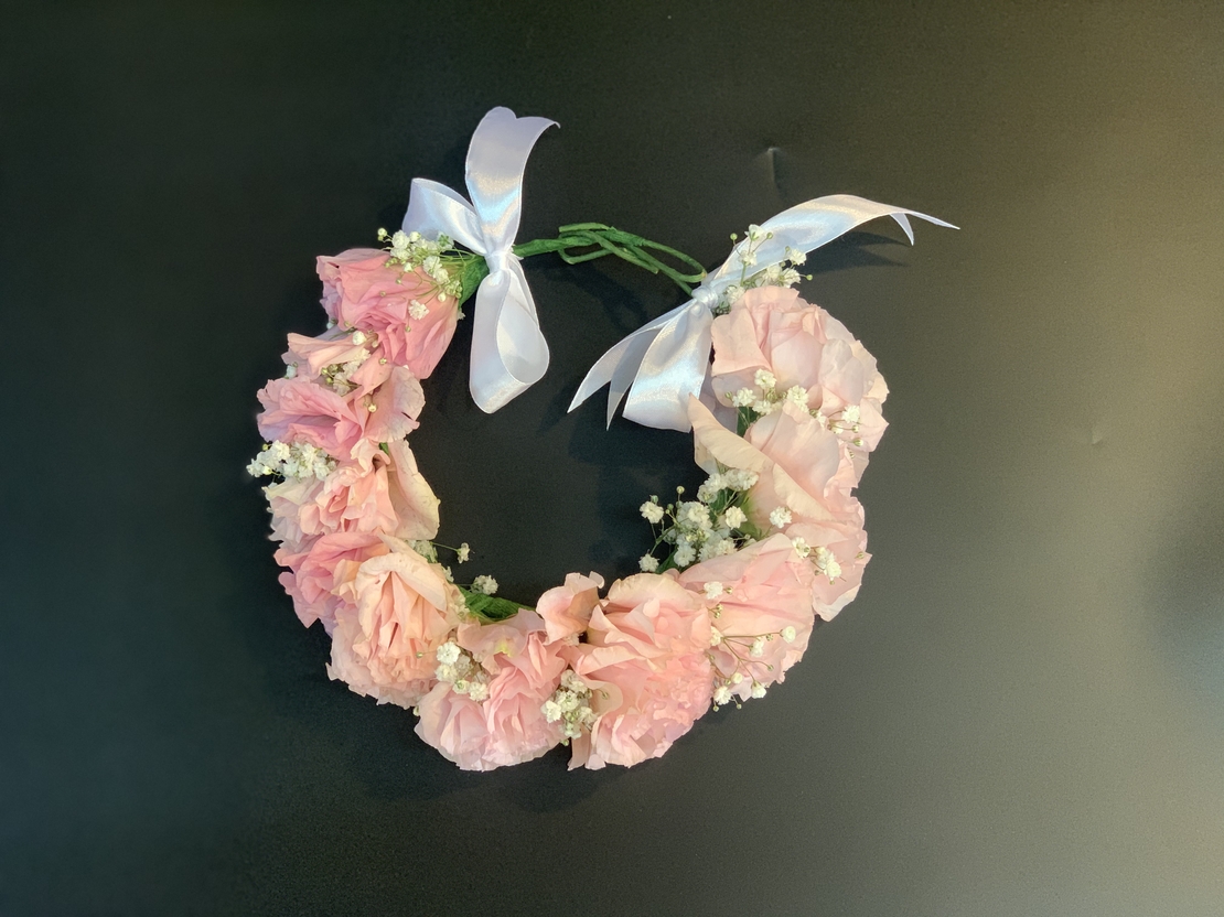 זר לראש - ליזיאנטוס - ורוד