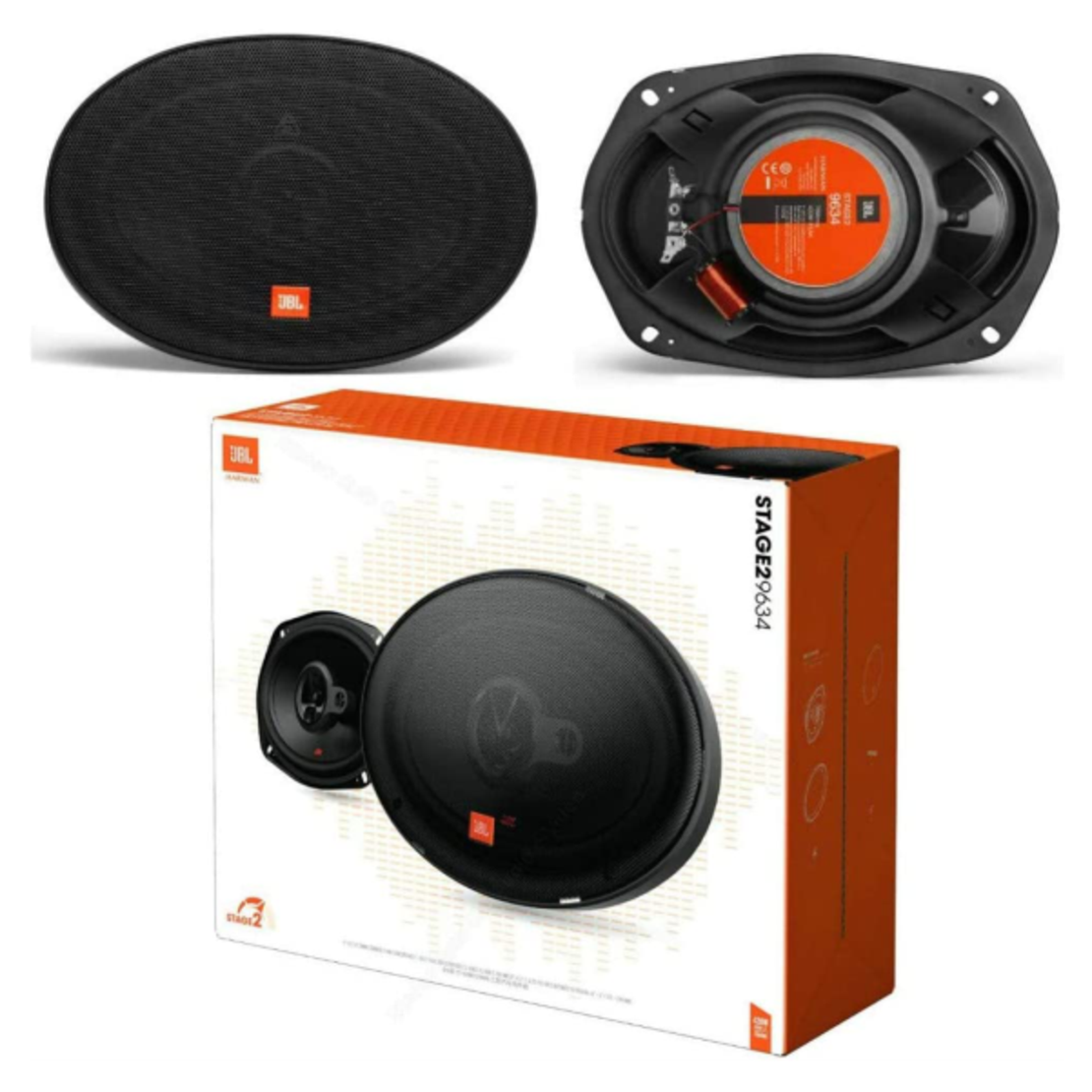 זוג רמקולים לרכב 6X9 420W JBL STAGE2 9634