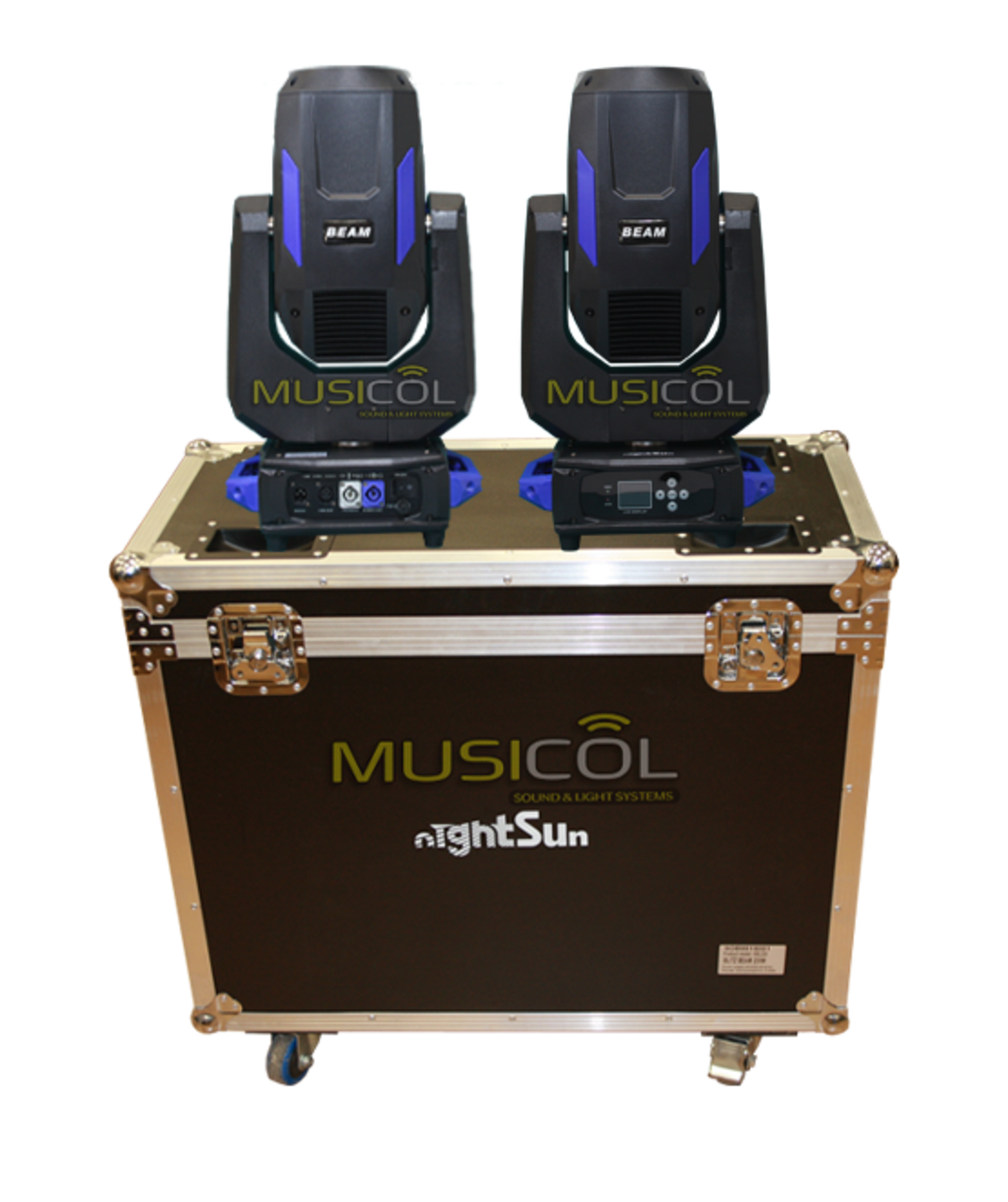 סט 2 פנסי ביים R9 + קייס BEAM260