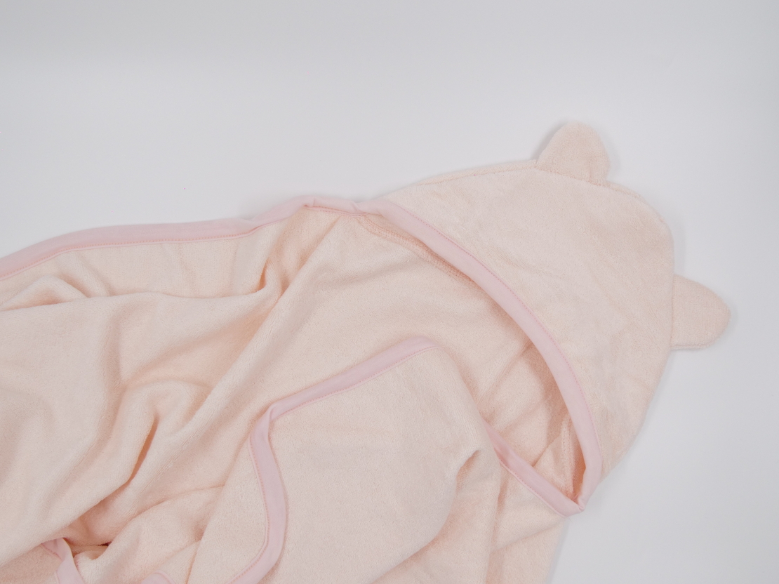 מגבות 100% במבוק אורגני| ורוד בייבי