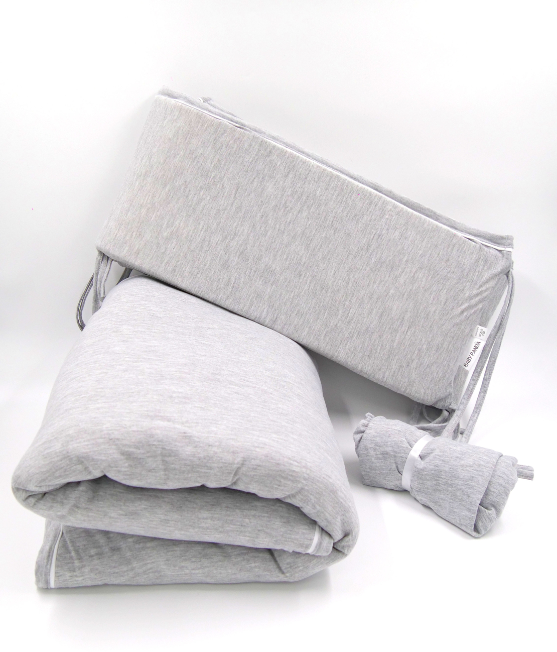 סט מלא לעריסה | Basic אפור מלאנז