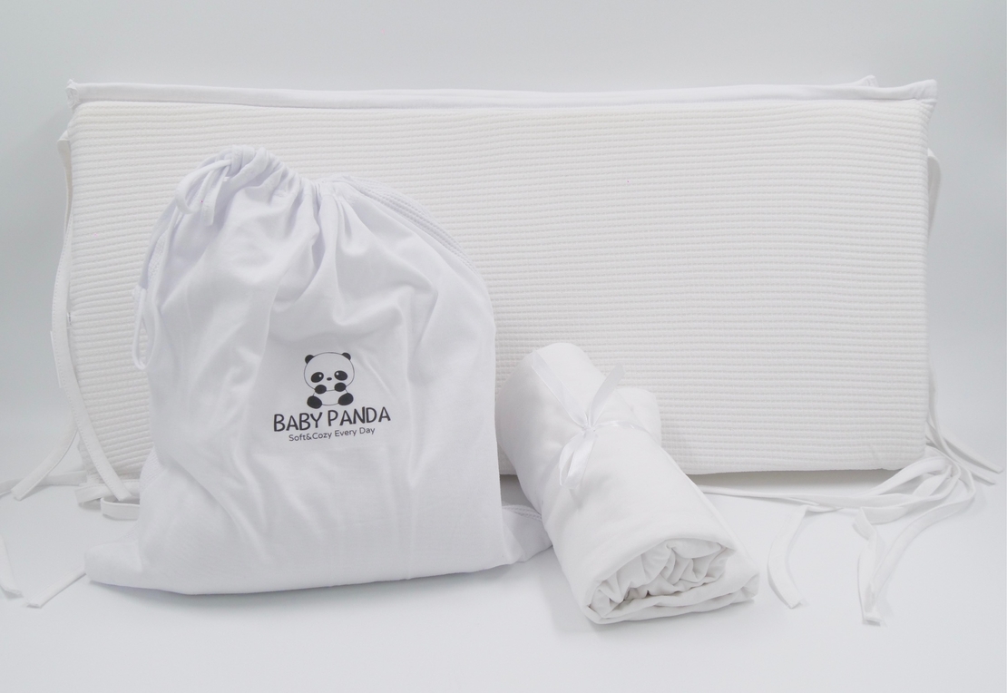 סט מצעים מלא למיטת תינוק | ג'רסי וופל