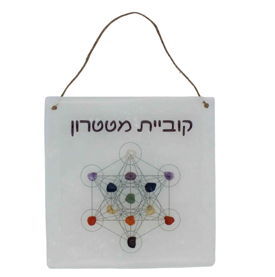 אריח סלנייט מרובע עם סמל קוביית מטטרון