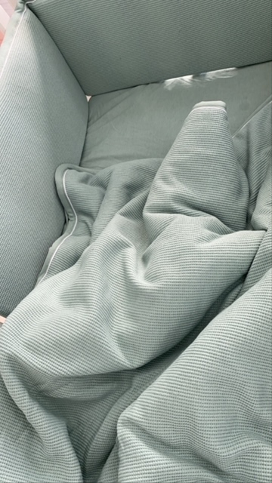 שמיכת SOFT לעריסה | מנטה וופל