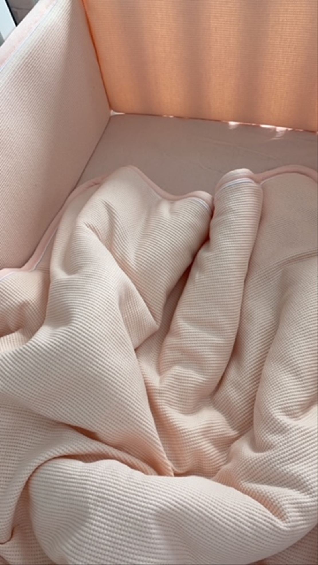 סט מלא לעריסה | ג'רסי וופל NEW PINK