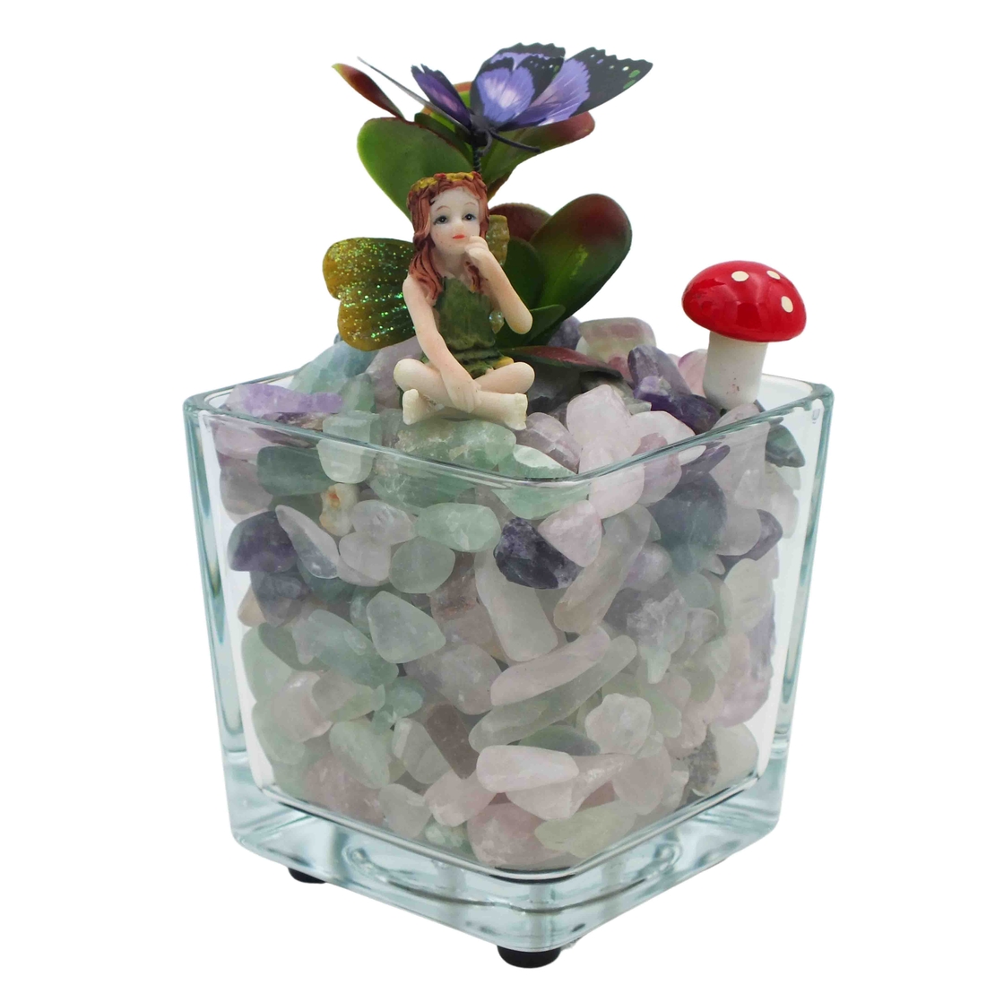 מנורת קריסטלים זכוכית מרובעת פלורייט