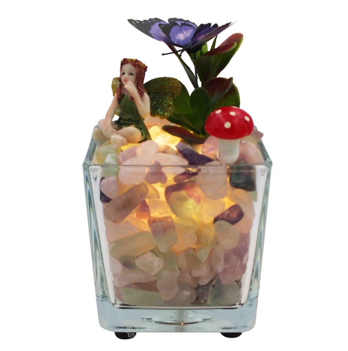 מנורת קריסטלים זכוכית מרובעת פלורייט