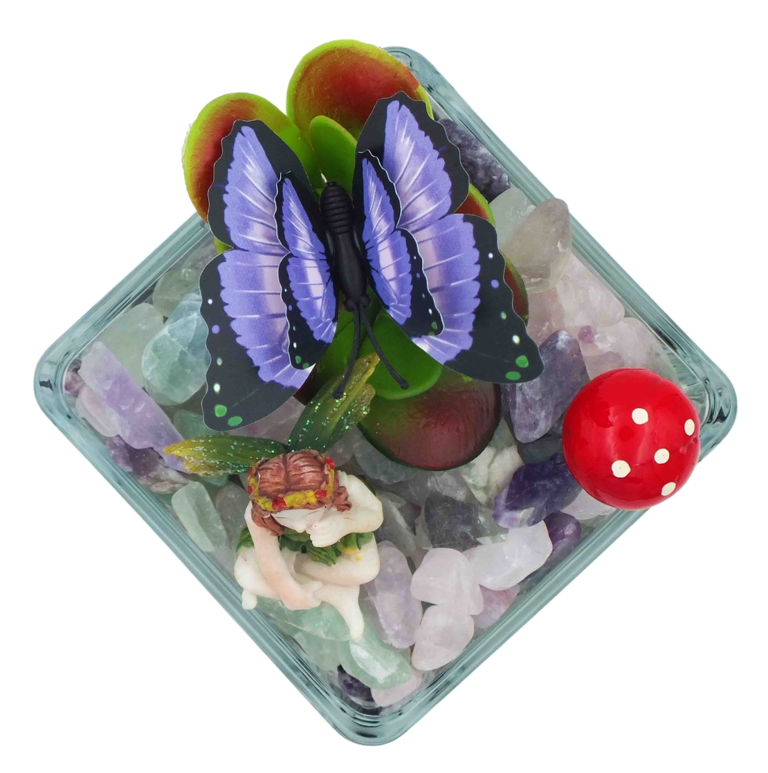 מנורת קריסטלים זכוכית מרובעת פלורייט