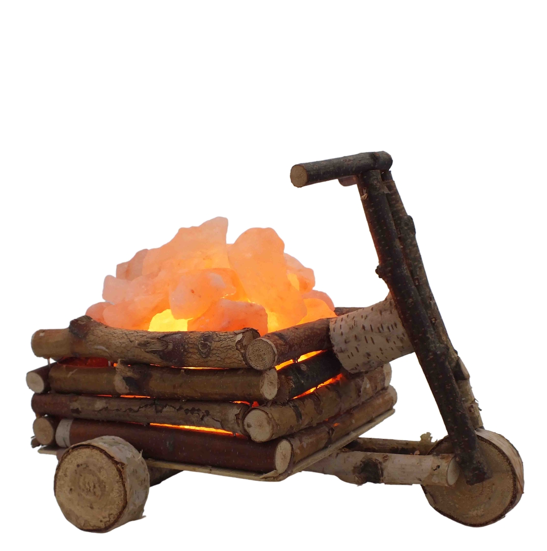 מנורת גבישי מלח הימלאיה בתלת אופן