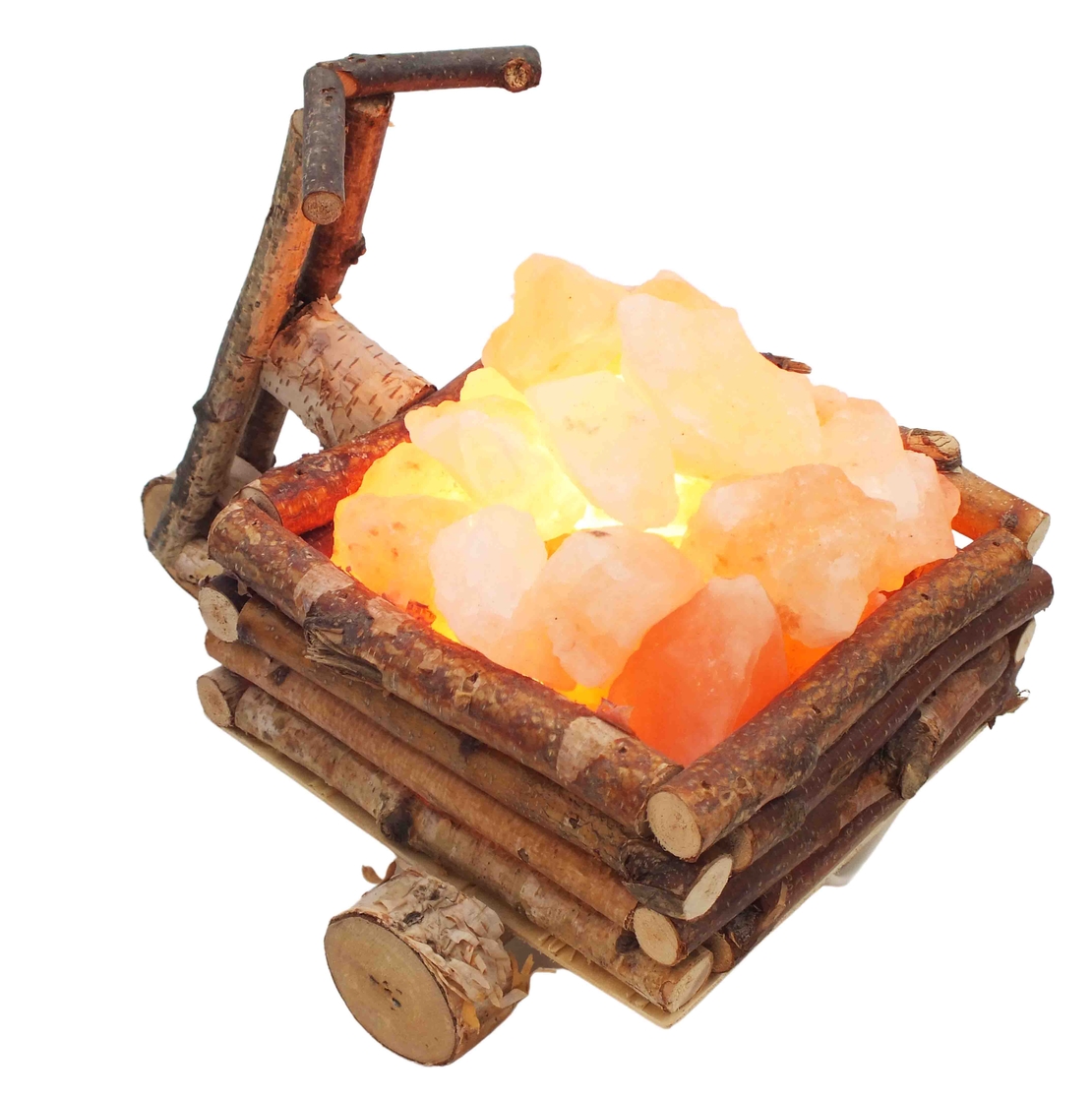 מנורת גבישי מלח הימלאיה בתלת אופן