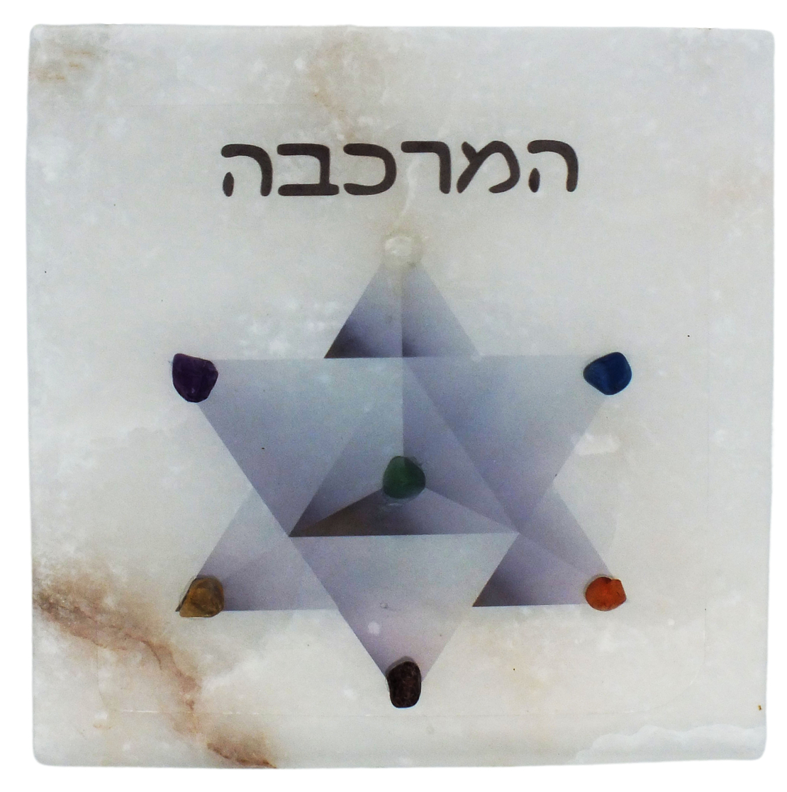 אריח סלנייט מרובע עם סמל 