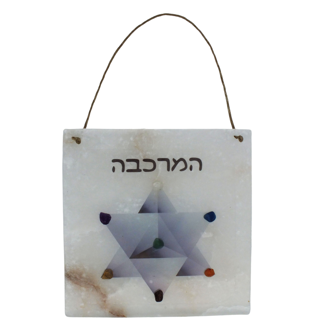 אריח סלנייט מרובע עם סמל 