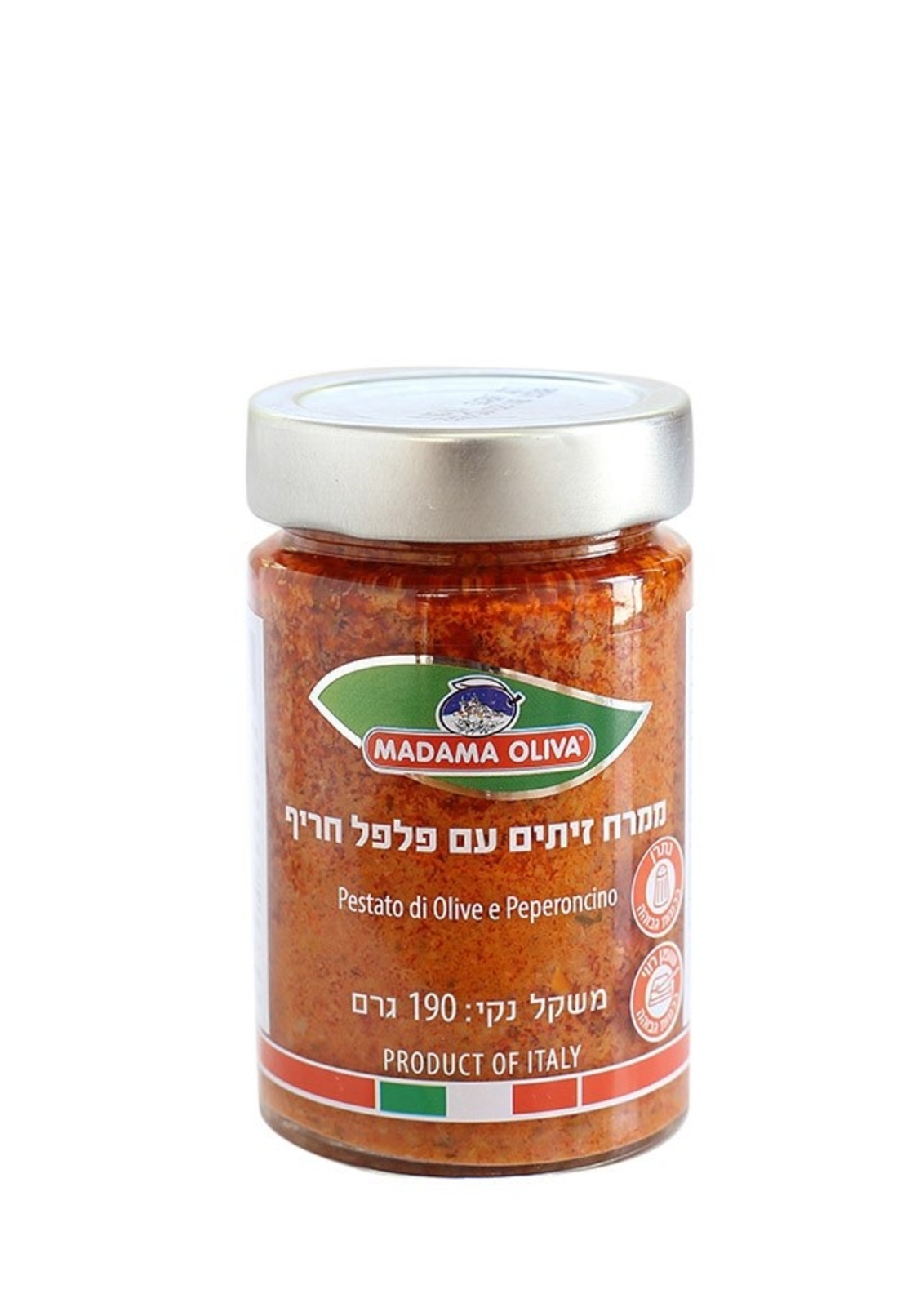 מאדאמה אוליבה - ממרח זיתים עם פלפל חריף 190 גרם