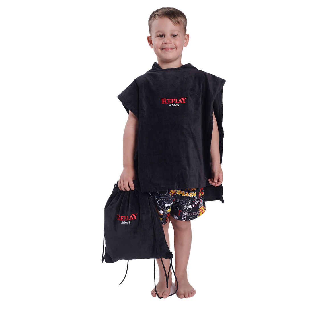 מגבת ותיק REPLAY לילדים קלאסי REPLAY KIDS
