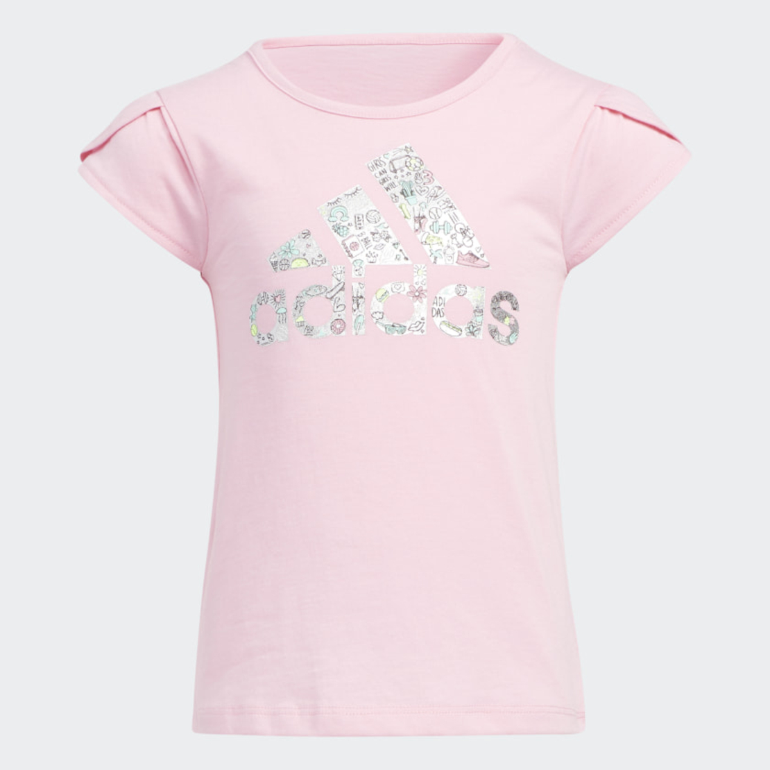 חליפה ורודה עם חצאית ADIDAS בנות - 3 חודשים עד 7 שנים