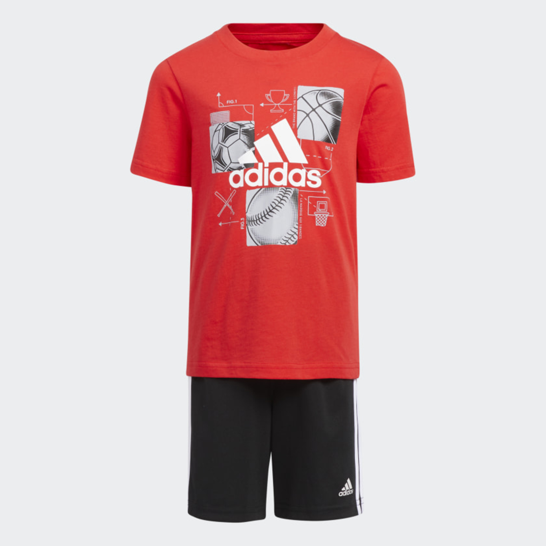 חליפה אדומה ADIDAS בנים - 2-7 שנים