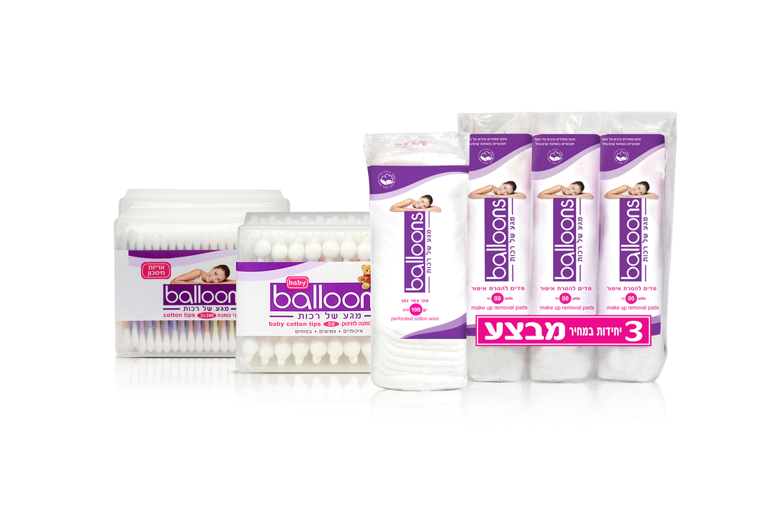 בלונס מארז לבן משפחתי