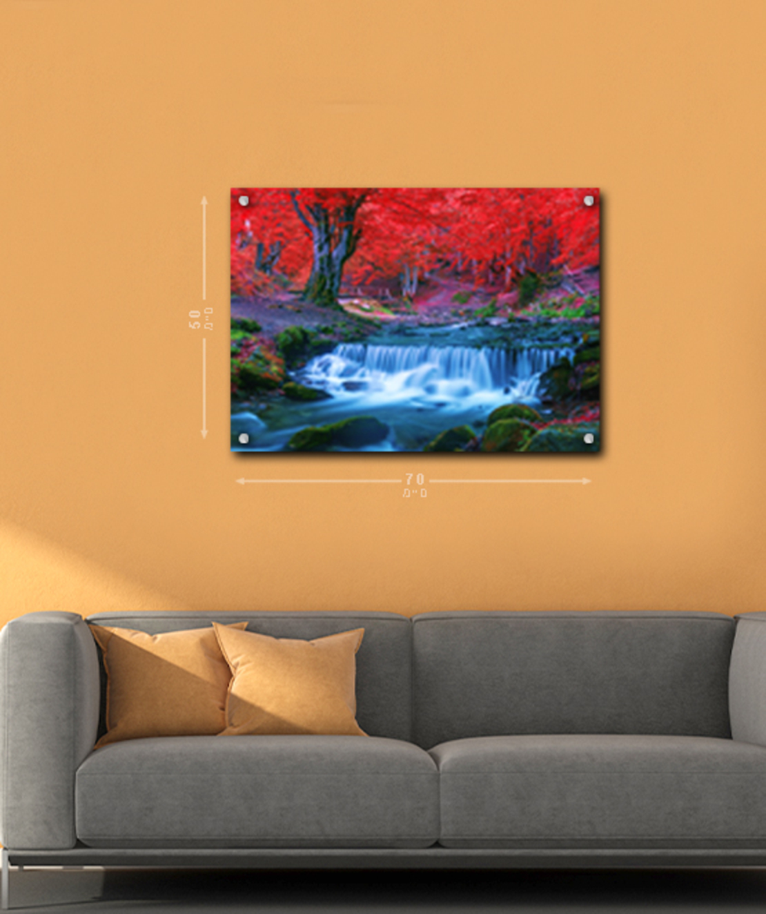 הדפסה על זכוכית 70X50ס