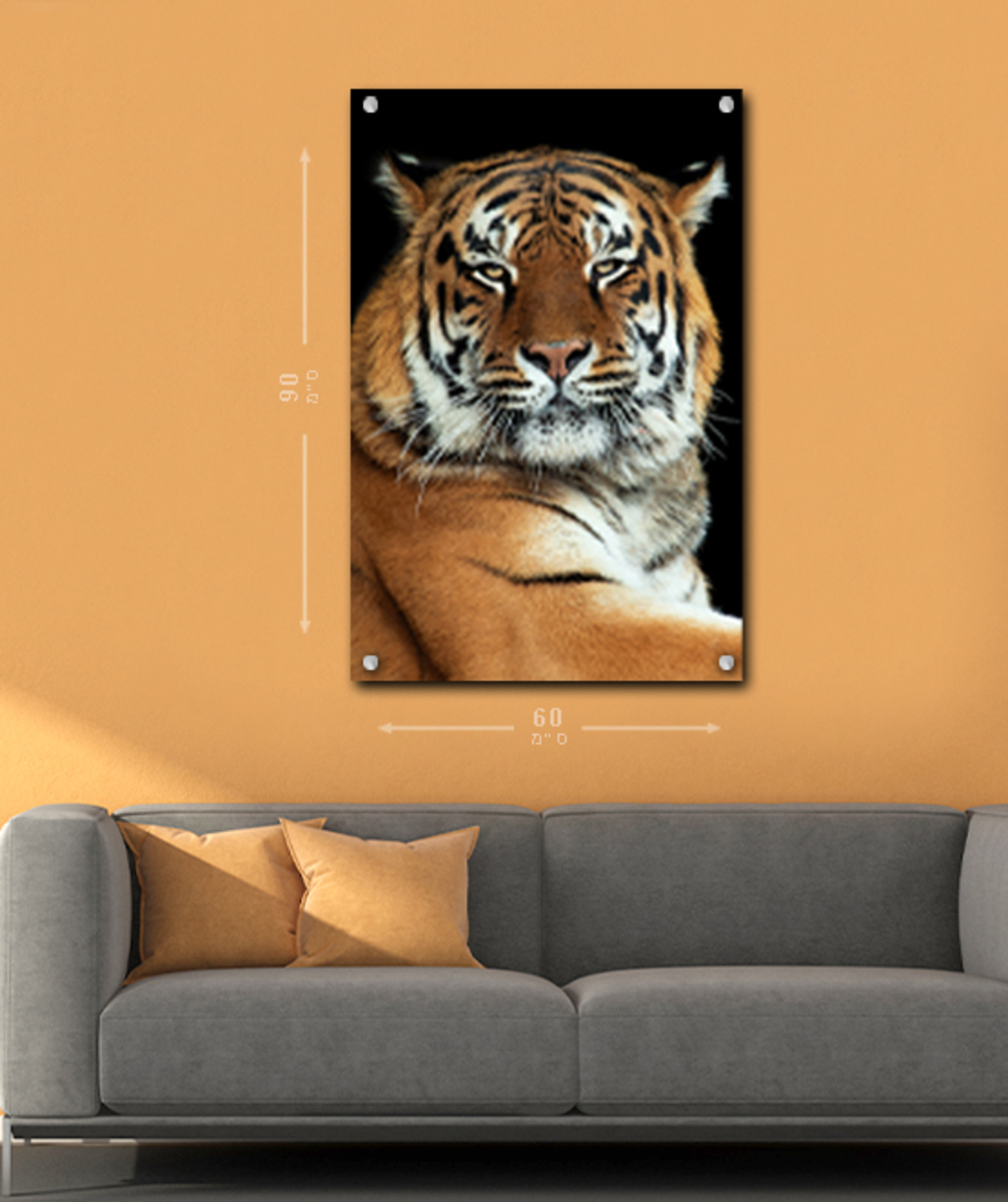 הדפסה על זכוכית 90X60ס