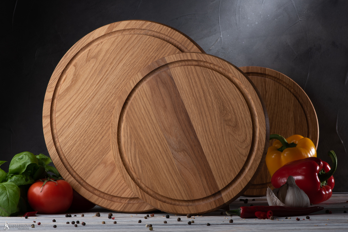 מגש לפיצה אישית מעץ אלון !! M 30 ס