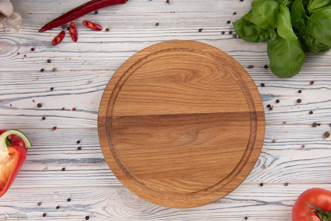 צלחת סטייק/בשרים עגולה גדולה  30 ס