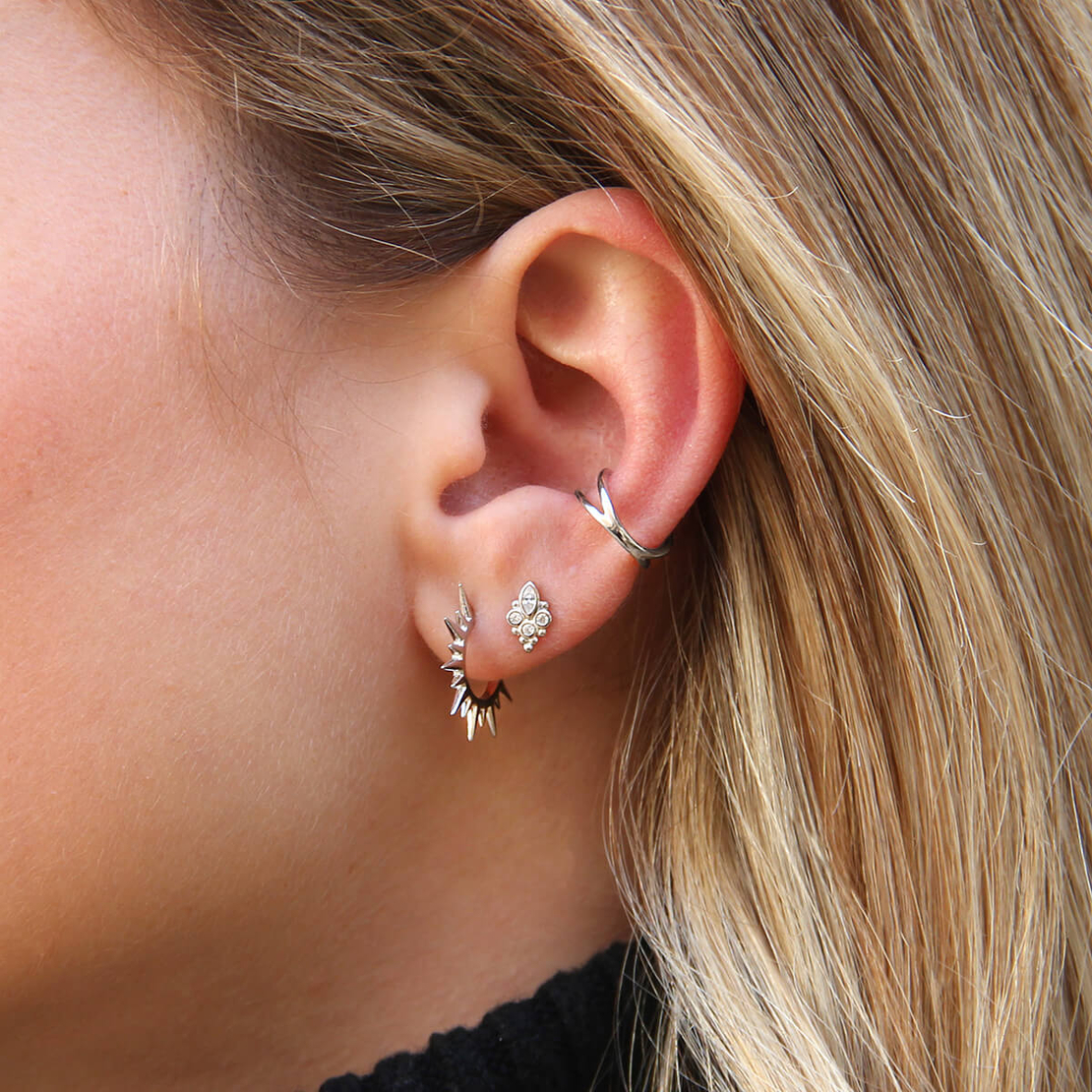 סט עגילי כסף 925 - AUDREY 