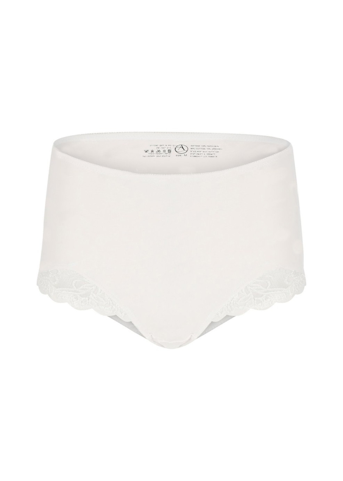 תחתון מחטב כותנה + תחרה