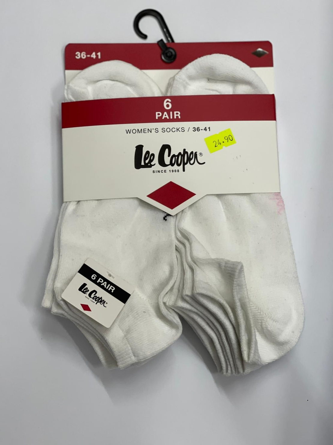 גרבי נשים עקבית 6 (לבן)