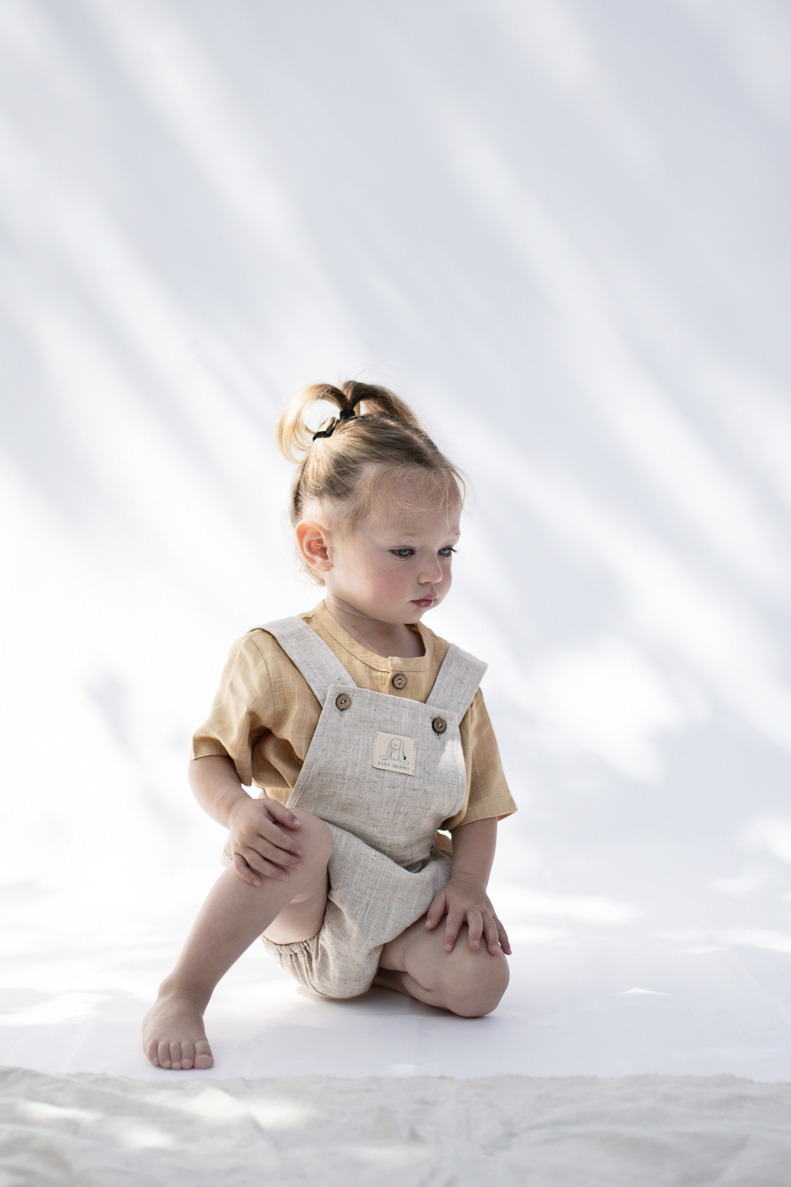 Linen overalls