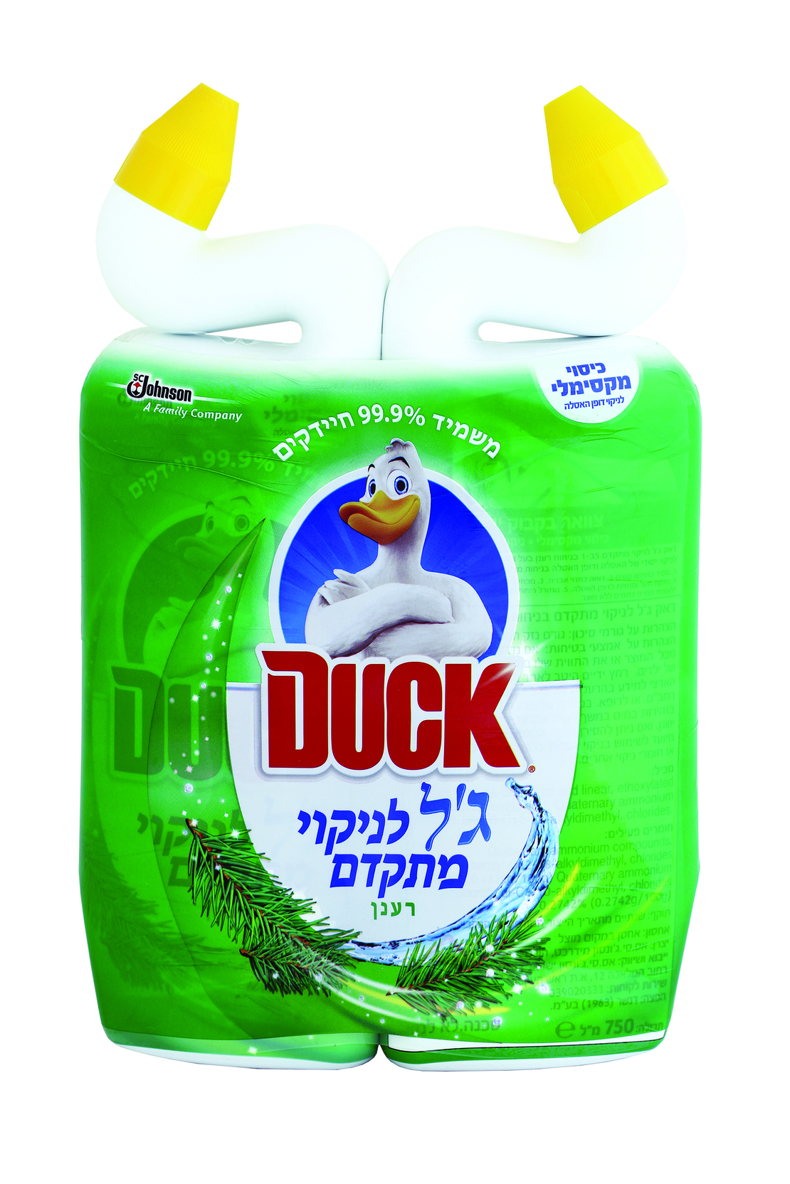Duck מארז זוג נוזל לניקוי אסלות בניחוח רענן 