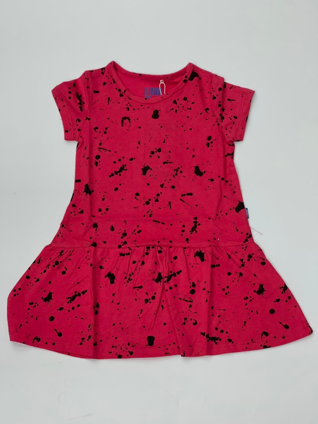 שמלה בנות 4-12 ורוד\אפור 