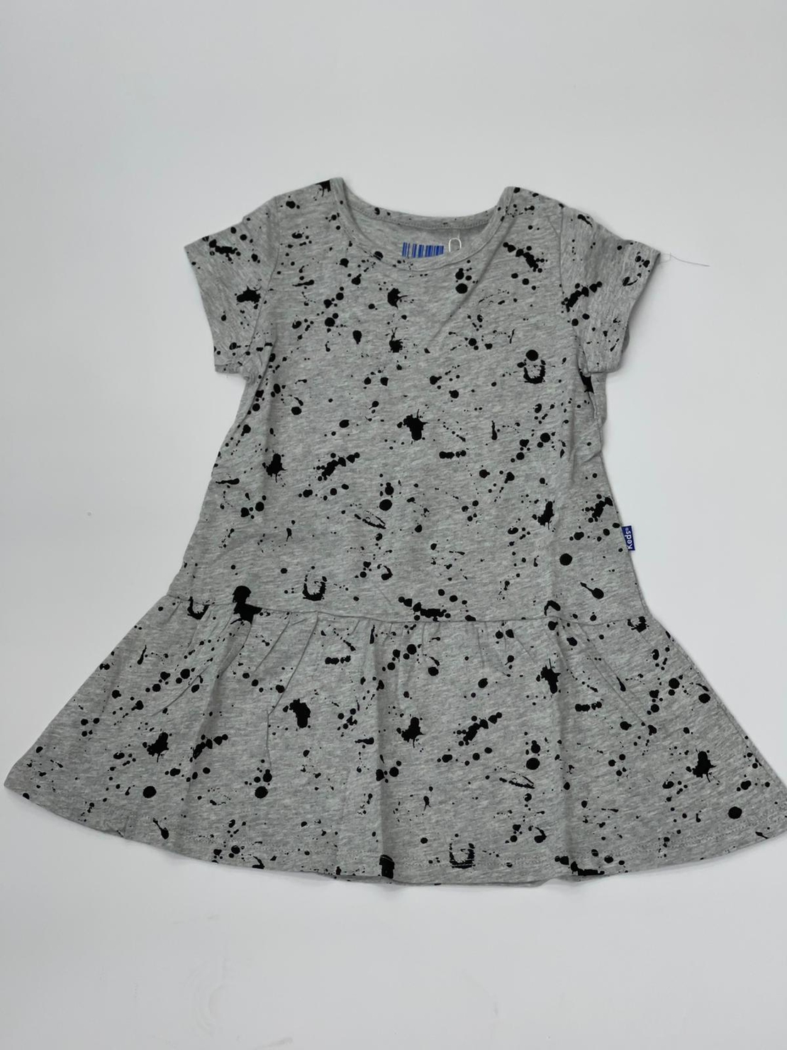 שמלה בנות 4-12 ורוד\אפור 