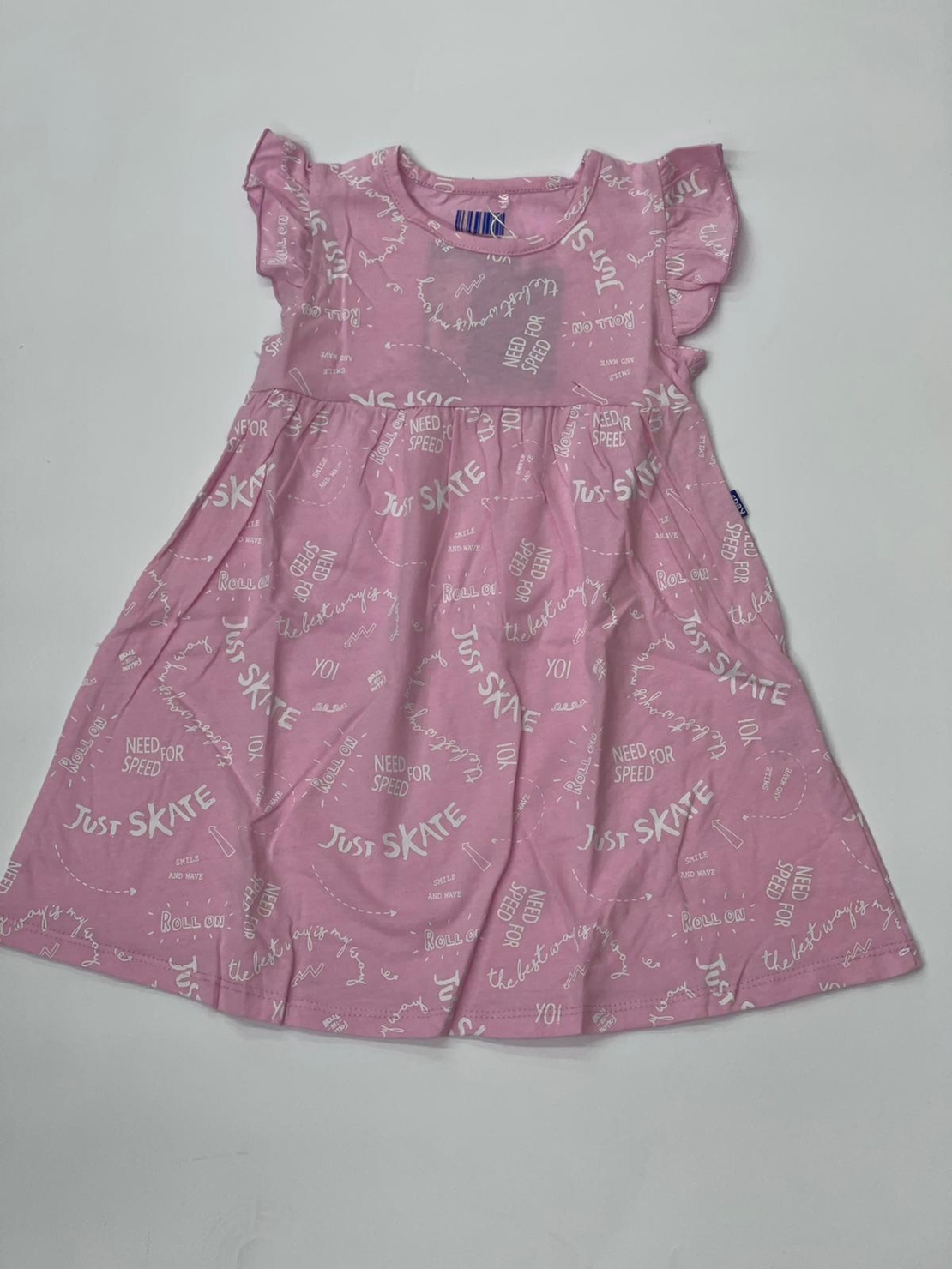 שמלה בנות 4-12 שחור\ורוד