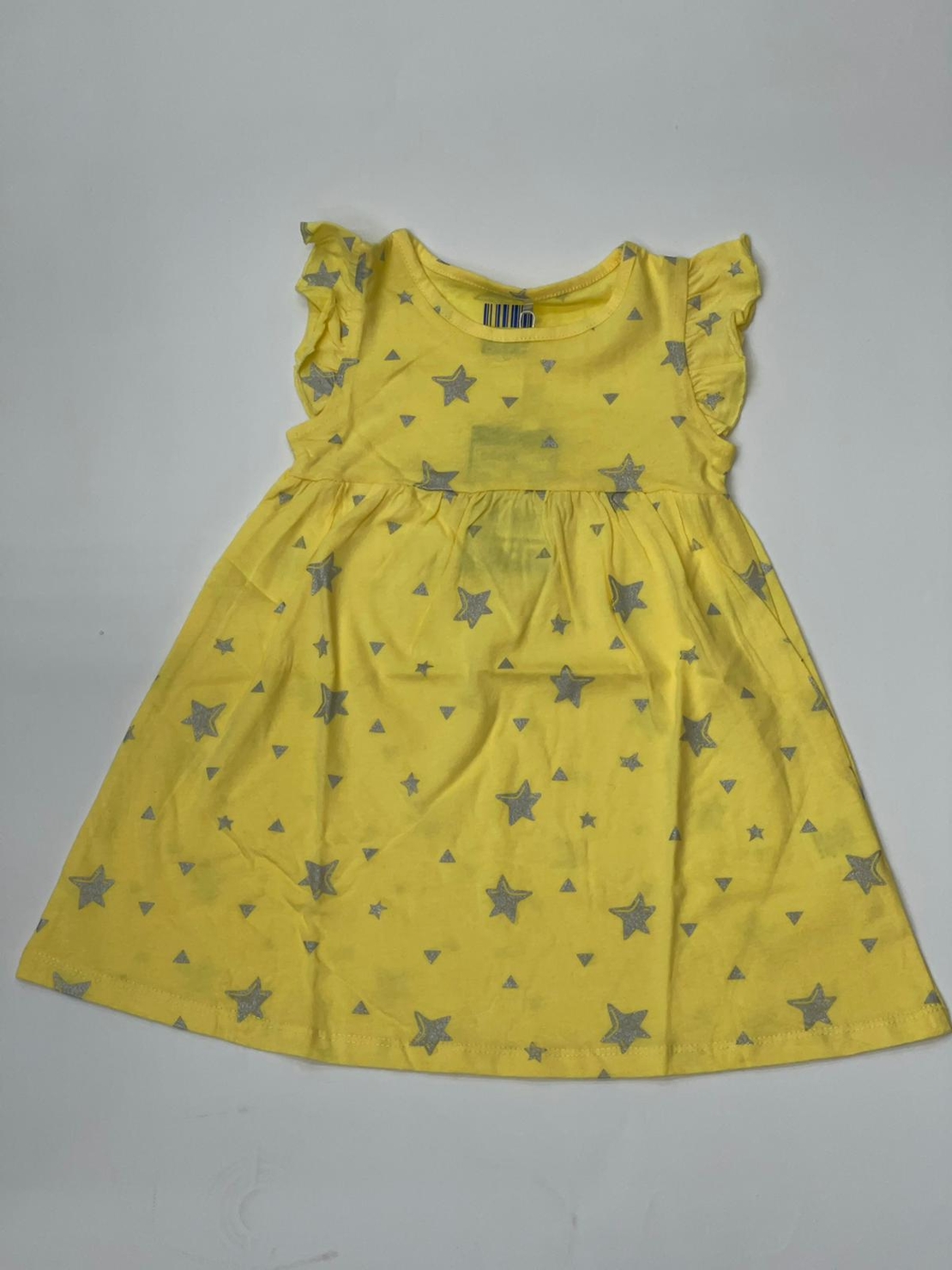 שמלה בנות 4-12 צהוב\ורוד