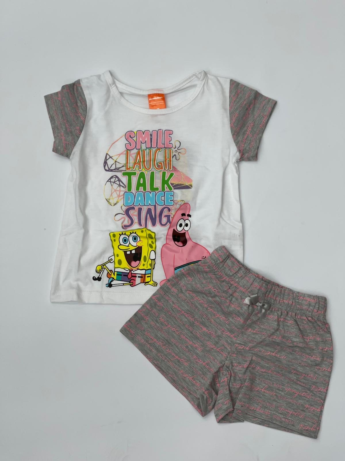 פיג'מה בנות 2-10 לבן\כחול 