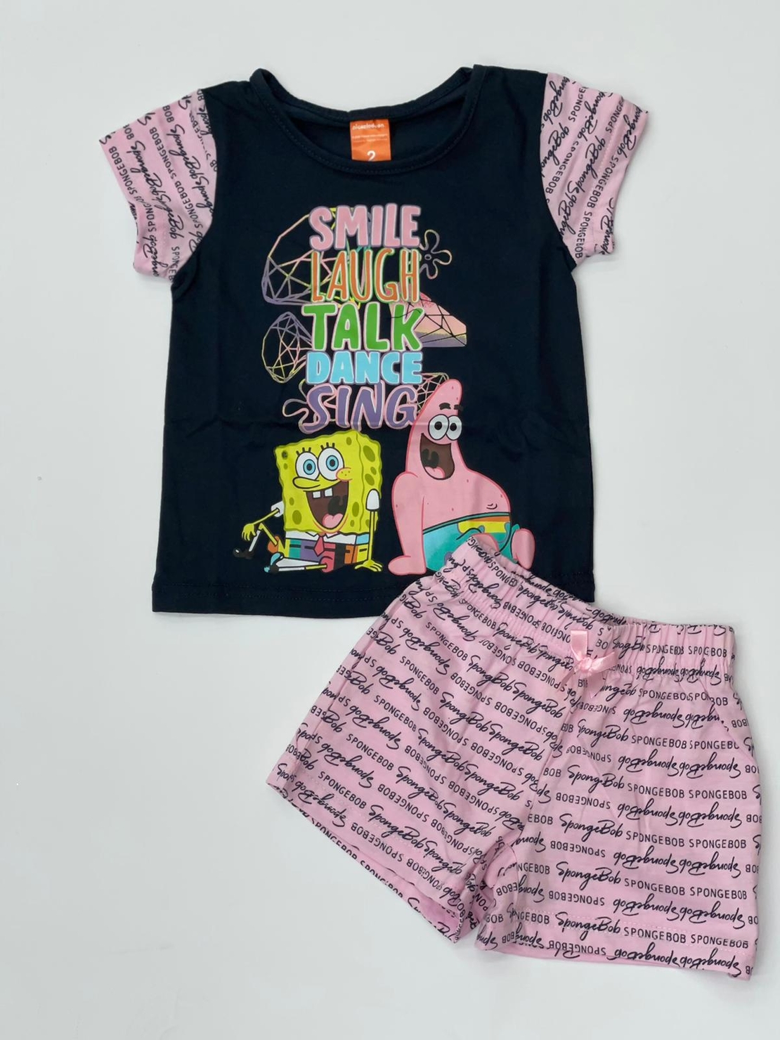 פיג'מה בנות 2-10 לבן\כחול 