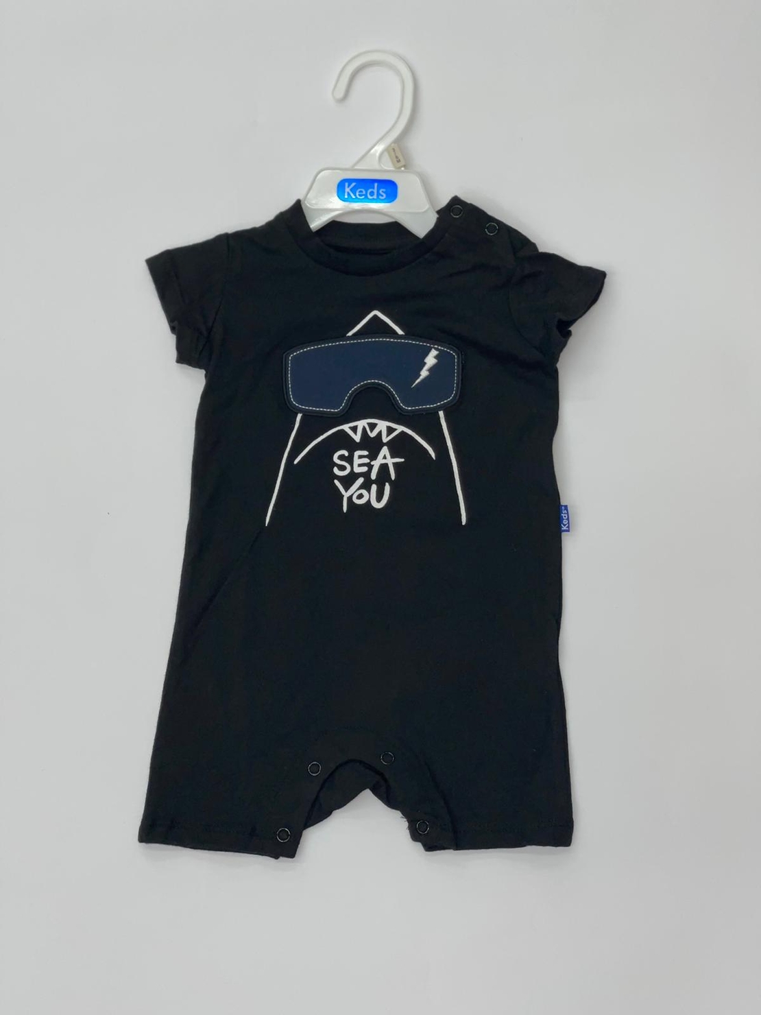 אוברול בייבי בנים 3M-24M צהוב\שחור 