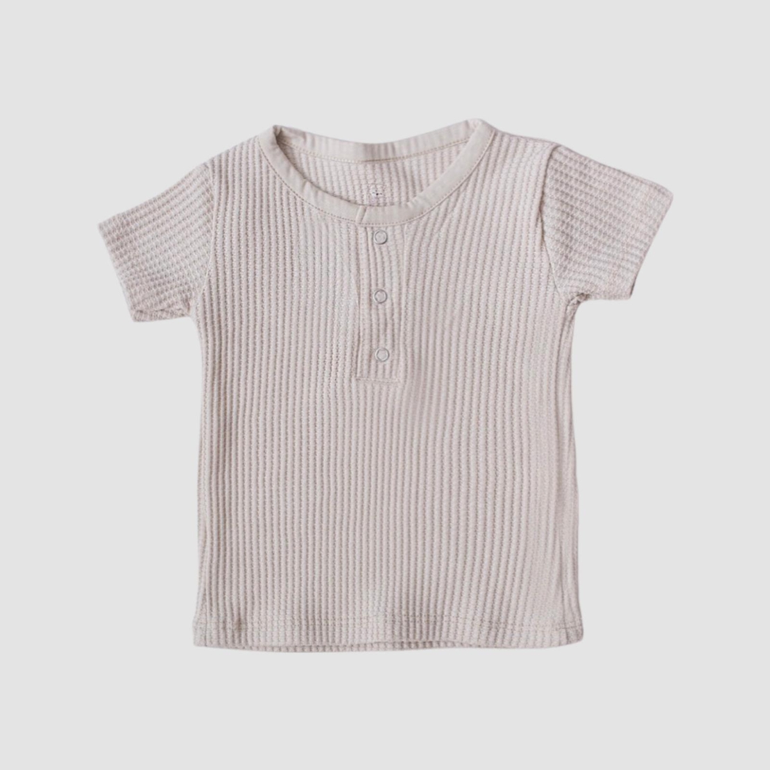 טי 3 כפתורים וופל